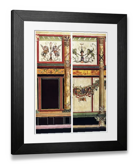 Framed Print : Historic illustration, Roman ornaments