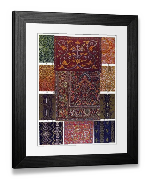 Framed Print : Historic illustration, Spanish-Portuguese ornaments
