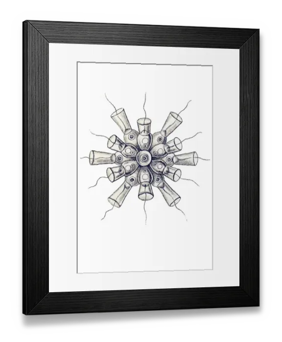 Framed Print : Historic illustration, tablet 13