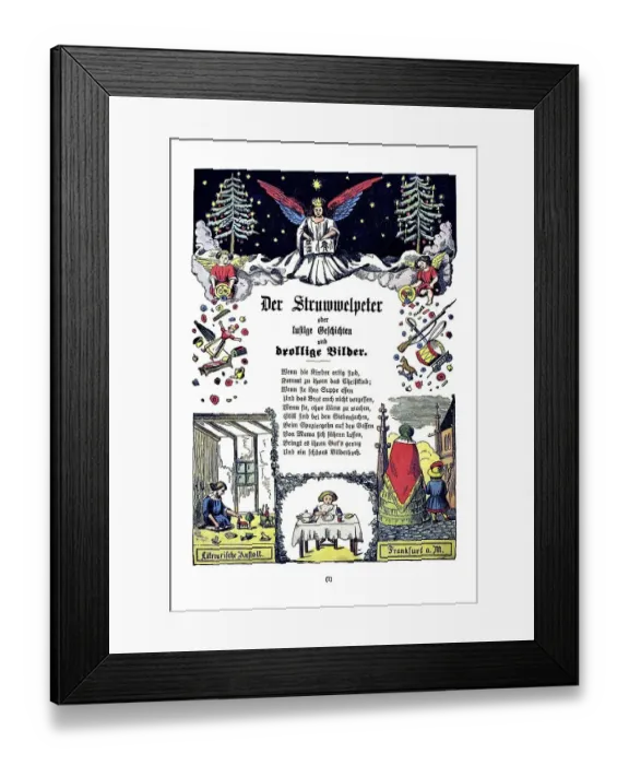 Framed Print : Book illustration, Der Struwwelpeter