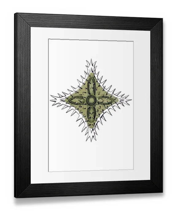 Framed Print : Historic illustration, tablet 24