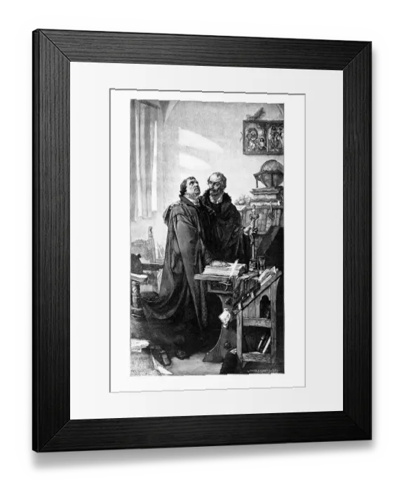 Framed Print : Martin Luther and Philipp Melanchthon Framed Print : Martin Luther and Philipp Melanchthon