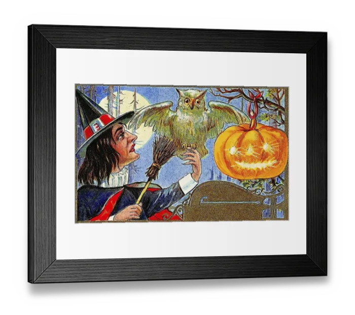 Framed Print : Lit carved pumpkin or Jack-o-lantern Framed Print : Lit carved pumpkin or Jack-o-lantern