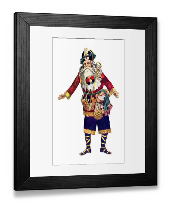 Framed Print : Santa Claus, historical illustration Framed Print : Santa Claus, historical illustration