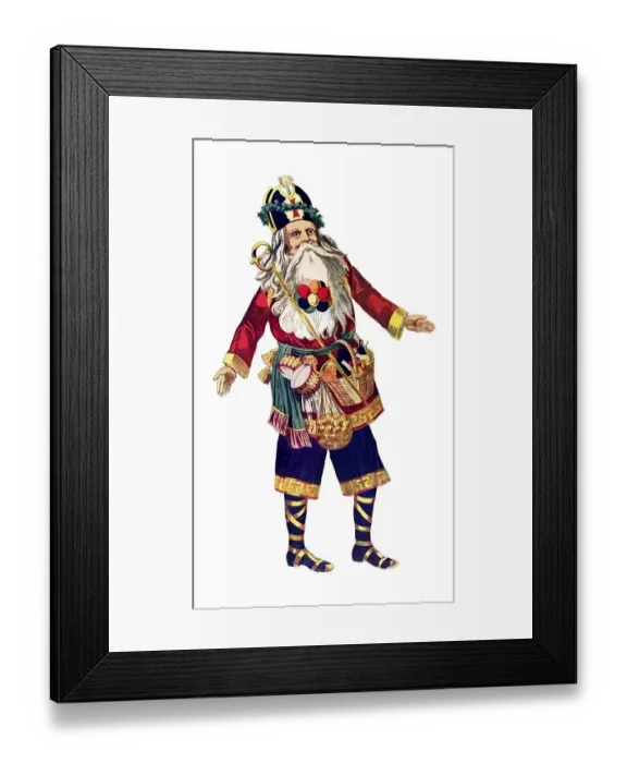 Framed Print : Santa Claus, historical illustration Framed Print : Santa Claus, historical illustration
