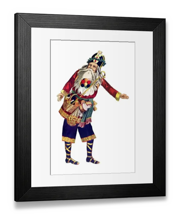 Framed Print : Santa Claus, historical illustration