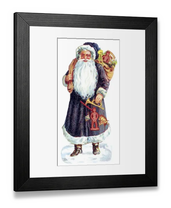 Framed Print : Santa Claus, historical illustration Framed Print : Santa Claus, historical illustration