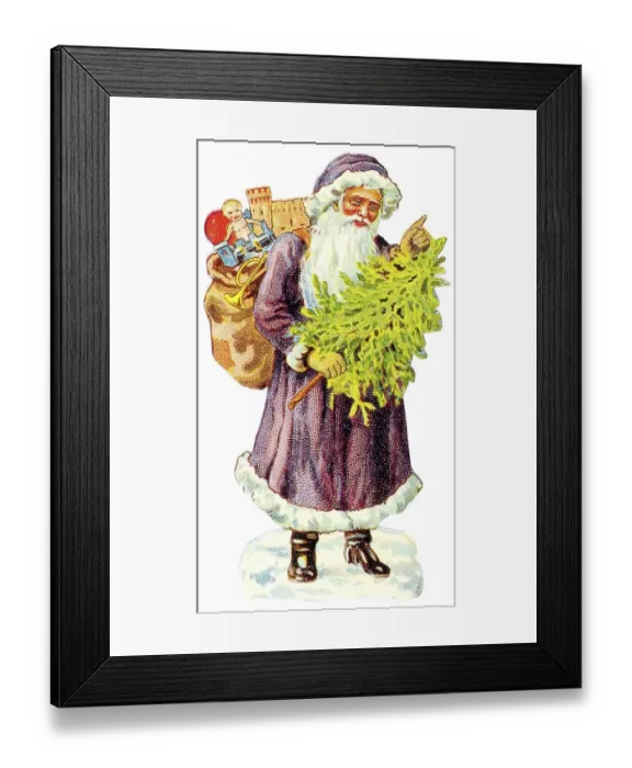 Framed Print : Santa Claus, historical illustration