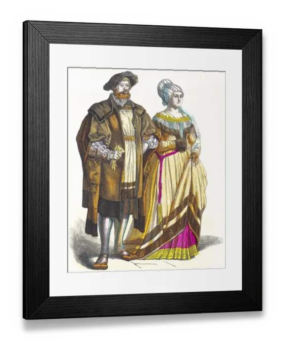 Framed Print : Munich Picture Gallery, Costumes Framed Print : Munich Picture Gallery, Costumes