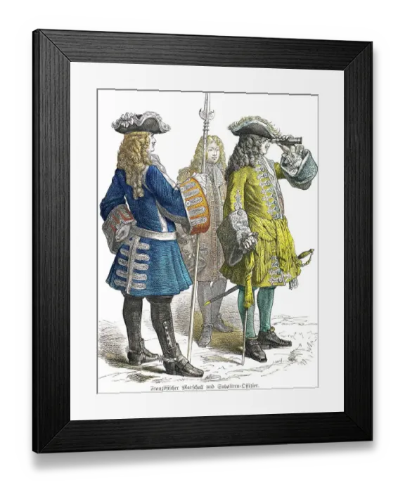 Framed Print : Muenchener Bilderbogen, Costumes