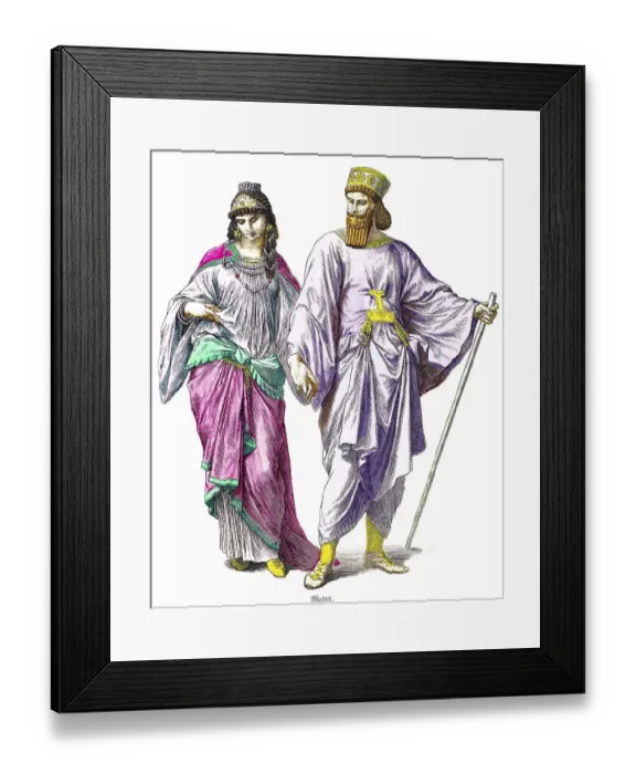 Framed Print : Muenchener Bilderbogen, costumes Framed Print : Muenchener Bilderbogen, costumes
