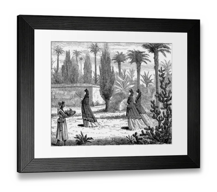 Framed Print : Three distinguished women, saleswoman