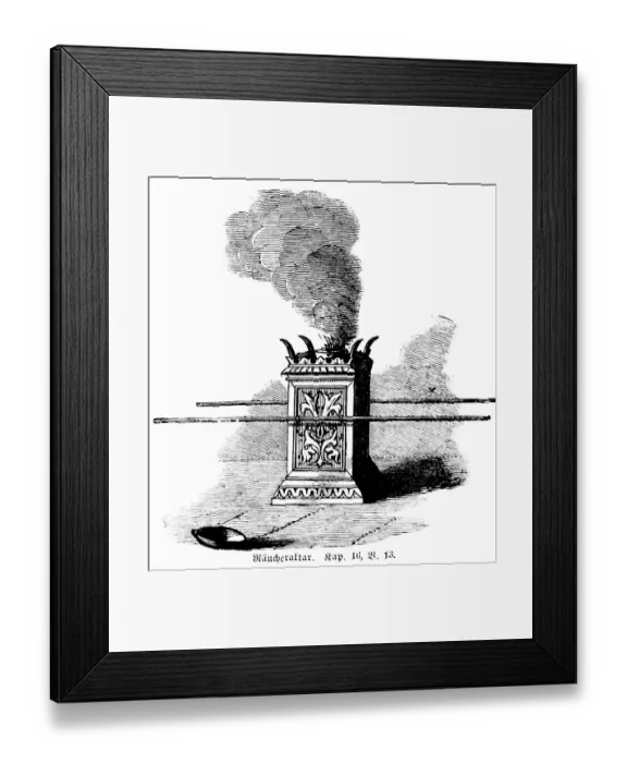 Framed Print : Altar of incense, Leviticus chapter 16 verse 13 Framed Print : Altar of incense, Leviticus chapter 16 verse 13