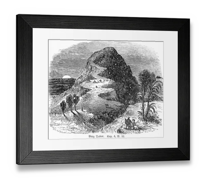 Framed Print : Mount Tabor, landscape, mountain top