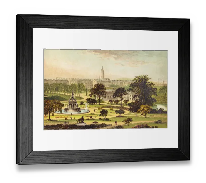Framed Print : The Westend Park, Glasgow, Scotland Framed Print : The Westend Park, Glasgow, Scotland