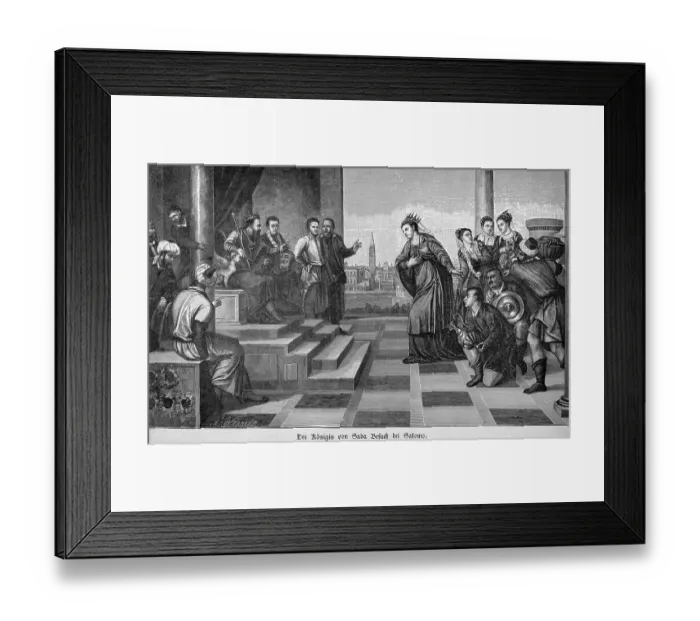 Framed Print : The Queen of Sheba Visit to Solomon