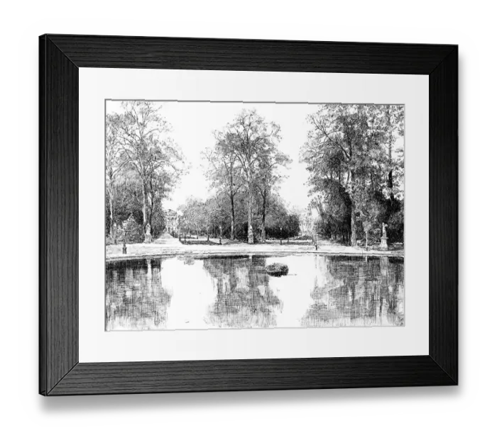 Framed Print : Parc de Laeken or Laken Park, Brussels