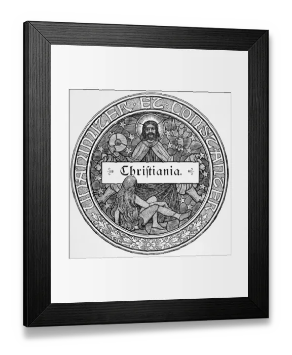 Framed Print : Oslo formerly Christiania, capital of Norway