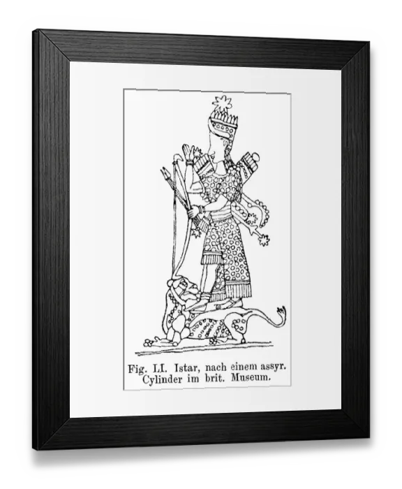 Framed Print : Istar, deity in Mesopotamia, planetary goddess Framed Print : Istar, deity in Mesopotamia, planetary goddess