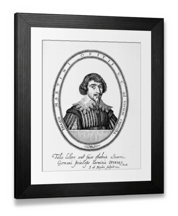 Framed Print : Martin Opitz von Boberfeld (1597-1639), poet