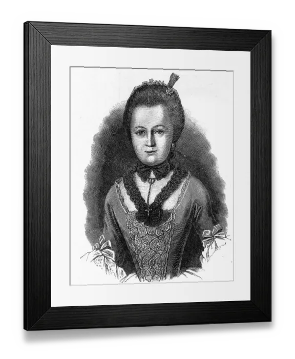 Framed Print : Anna Katharina Schoenkopf (1746-1810)