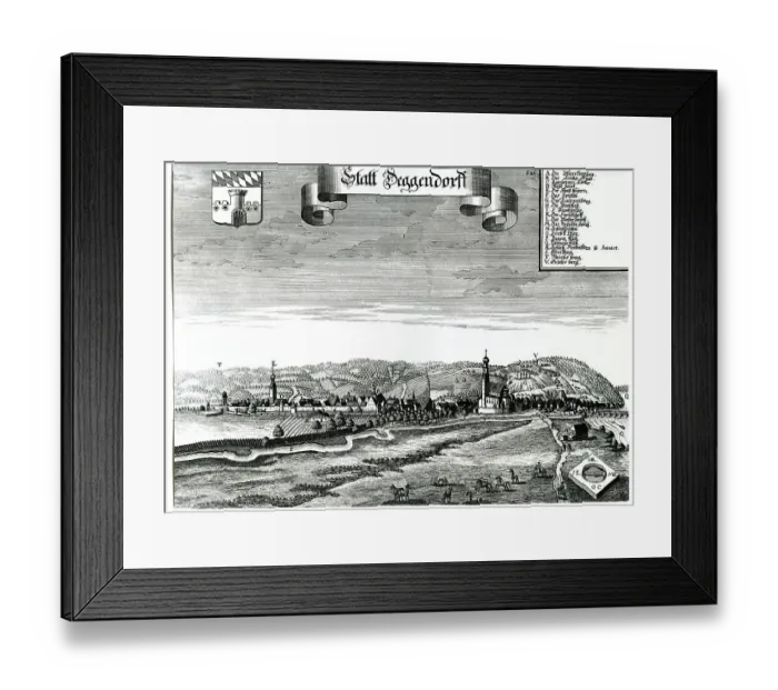 Framed Print : Deggendorf, Lower Bavaria, Bavaria