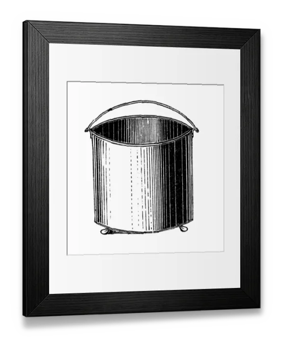 Framed Print : Ash bucket, historical illustration Framed Print : Ash bucket, historical illustration
