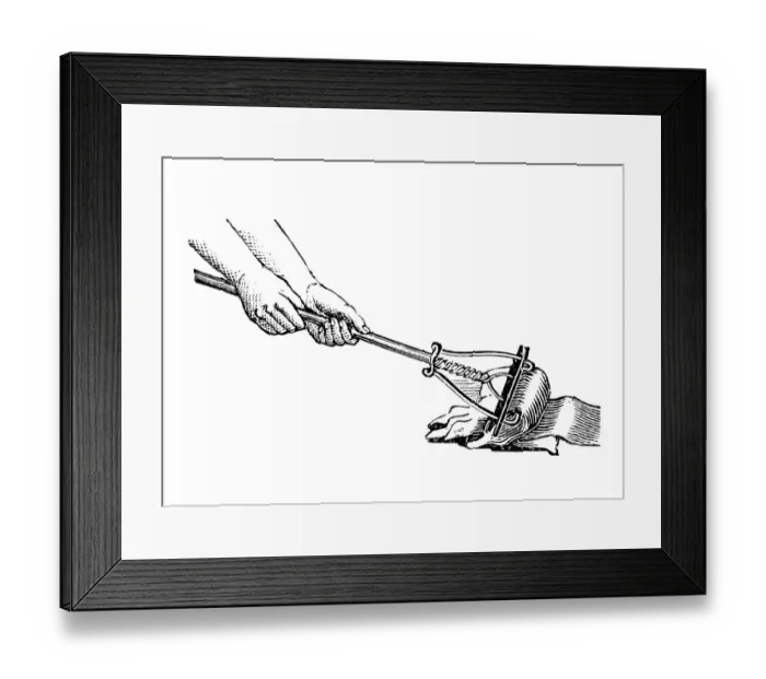 Framed Print : American room wiper, historical illustration from: Marie Adenfeller