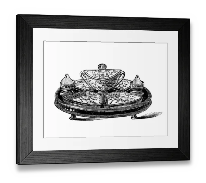Framed Print : Swedish Cabaret, historical illustration from: Marie Adenfeller