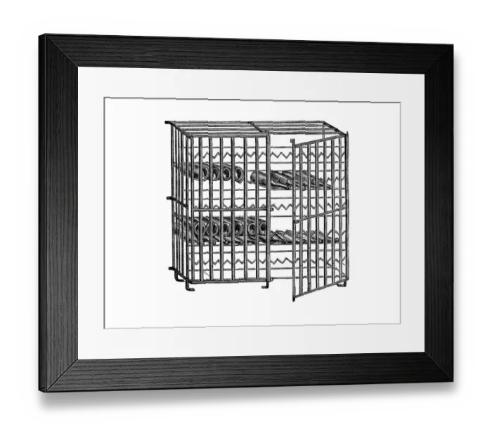 Framed Print : Bottle cabinet, historical illustration from: Marie Adenfeller