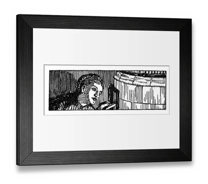 Framed Print : Heating, historical illustration from: Emmi Conradi-Stahl Framed Print : Heating, historical illustration from: Emmi Conradi-Stahl