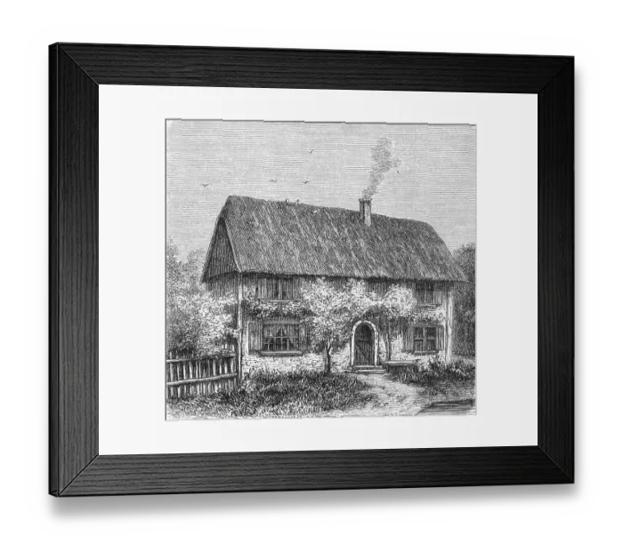 Framed Print : Rectory Sesenheim, residence of Friederike Brion