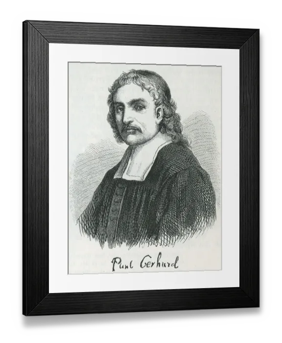 Framed Print : Paul Gerhard, Historical Illustration from Otto von Leixner: Illustrated History of German Literature Framed Print : Paul Gerhard, Historical Illustration from Otto von Leixner: Illustrated History of German Literature