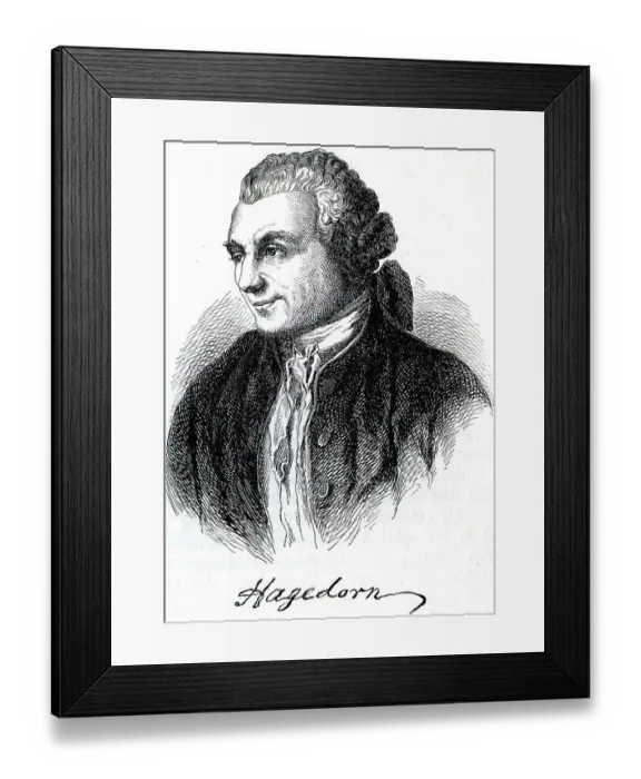 Framed Print : Friedrich Hagedorn, Historical Illustration from Otto von Leixner: Illustrated History of German Literature