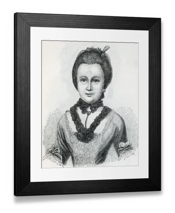 Framed Print : Kaethchen Schoenkopf, Historical illustration from Otto von Leixner: Illustrated history of German literature Framed Print : Kaethchen Schoenkopf, Historical illustration from Otto von Leixner: Illustrated history of German literature