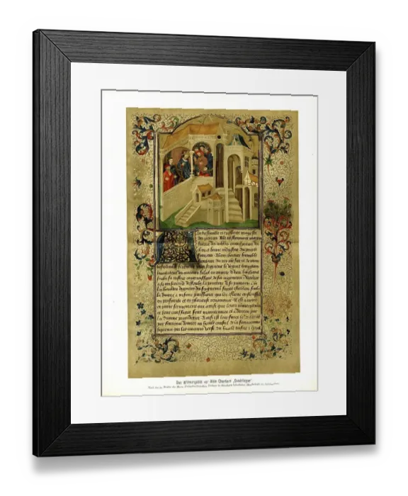 Framed Print : The dedication picture of Alain Chartrier's Quadrilogue