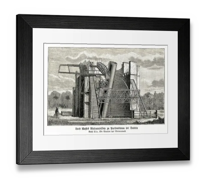 Framed Print : Lord Rosses giant telescope at Parsonstown near Dublin