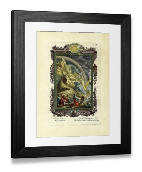 Framed Print : Genesis 9 / 12-17, The Rainbow a Sign of Grace