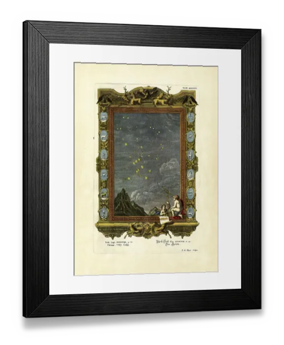 Framed Print : Job 38 / 31, The Orion, plate 531 from Physica sacra or Copper Bible by Johann Jakob Scheuchzer (1672-1733) Framed Print : Job 38 / 31, The Orion, plate 531 from Physica sacra or Copper Bible by Johann Jakob Scheuchzer (1672-1733)