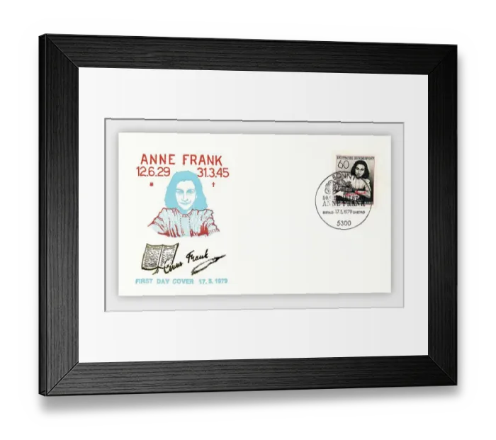 Framed Print : First day cover of the German Federal Post Office