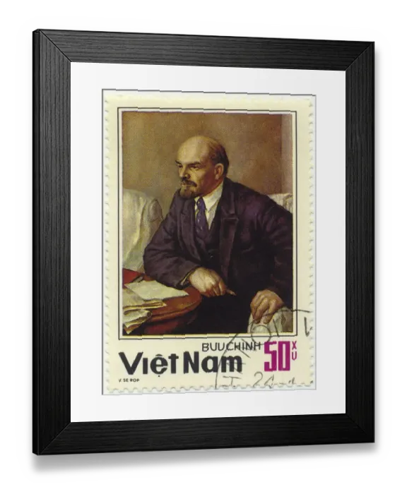 Framed Print : Historic postage stamp, Vladimir Ilyich Ulyanov Framed Print : Historic postage stamp, Vladimir Ilyich Ulyanov