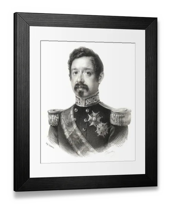 Framed Print : Historical steel engraving from the 19th Century