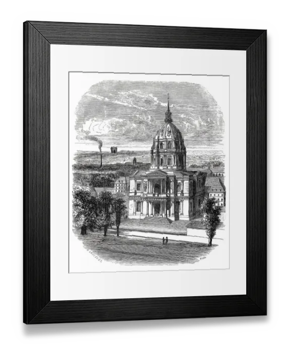 Framed Print : Historical steel engraving from the 19th Century