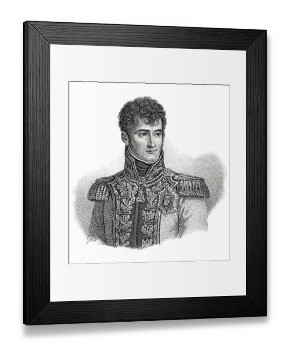 Framed Print : Historical steel engraving from the 19th Century