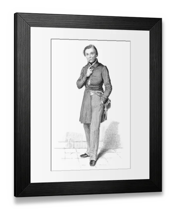 Framed Print : Historic steel engraving from the 19th century