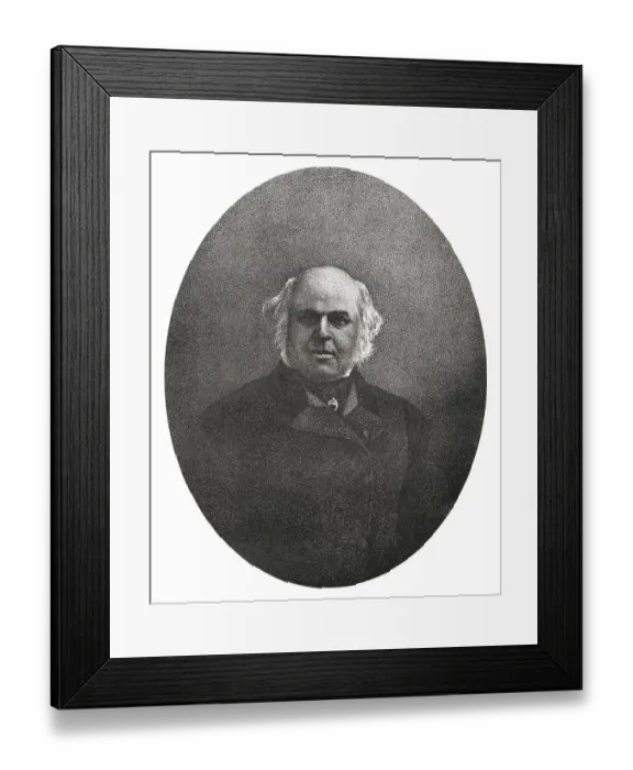 Framed Print : Historic lithography from the 19th century