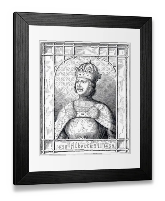Framed Print : Albrecht II von Habsburg, Albert Framed Print : Albrecht II von Habsburg, Albert
