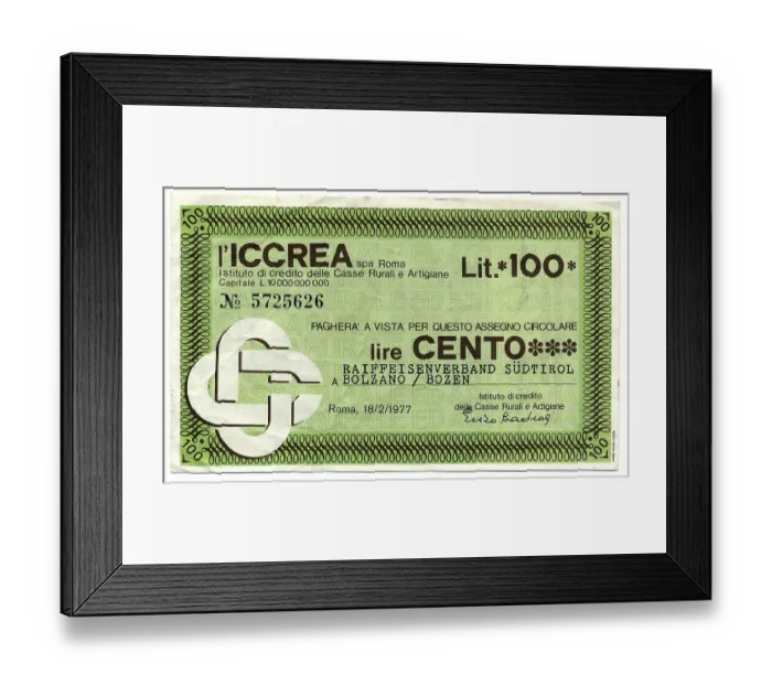Framed Print : ICCREA Spa Roma, Raiffeisen Association of South Tyrol