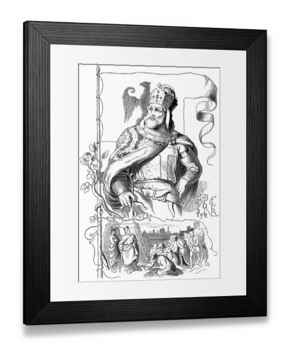 Framed Print : Frederick I, Barbarossa, 1122 - 1190