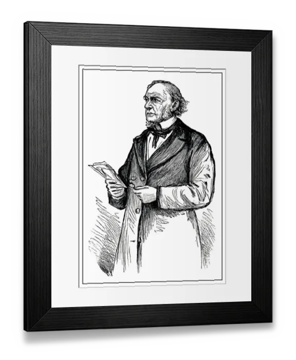 Framed Print : Portrait of the former British Prime Minister William Ewart Gladstone Framed Print : Portrait of the former British Prime Minister William Ewart Gladstone